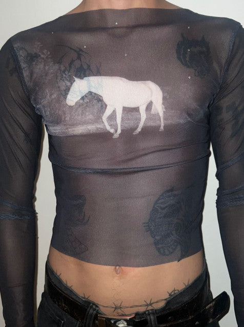 top mesh caballo